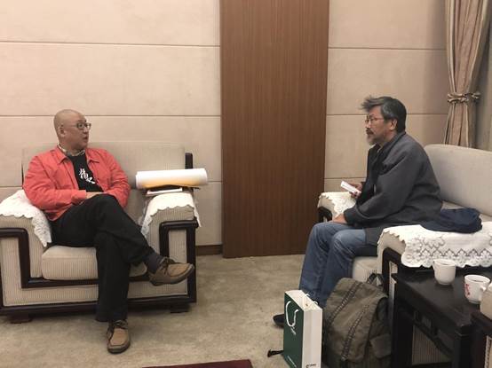 藍博洲與建川博物館館長樊建川先生親切交流 藍博洲與建川博物館館長樊建川先生親切交流