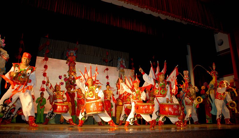震撼的《韓城行鼓》表演 震撼的《韓城行鼓》表演