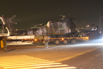 美售臺阿帕奇戰機剩余3架運往臺南