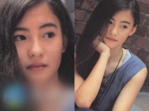 張柏芝青澀照。圖片來源:臺灣“東森新聞”