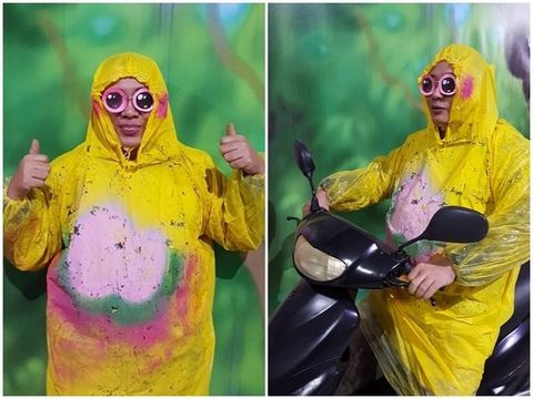 臺灣藝術家自制“福祿猴”雨衣網友欲團購(圖)