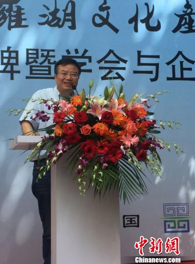 國際著名策展專家、深圳羅湖文產(chǎn)學(xué)會會長彭鋒教授 鄭小紅 攝