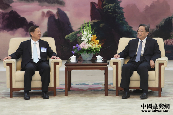 俞正聲會見臺灣商業總會赴大陸經貿考察團 俞正聲會見臺灣商業總會赴大陸經貿考察團