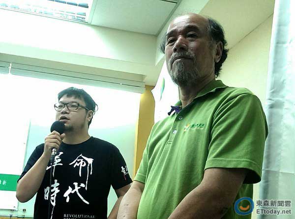 臺左維新執(zhí)行長林于倫、公投盟總召蔡丁貴 臺左維新執(zhí)行長林于倫、公投盟總召蔡丁貴