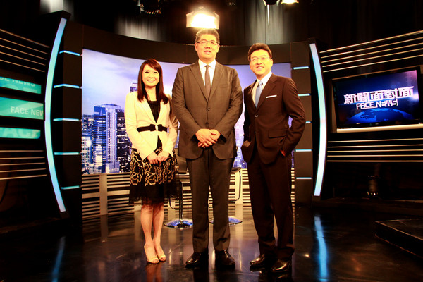 連勝文接受電視專訪 連勝文接受電視專訪