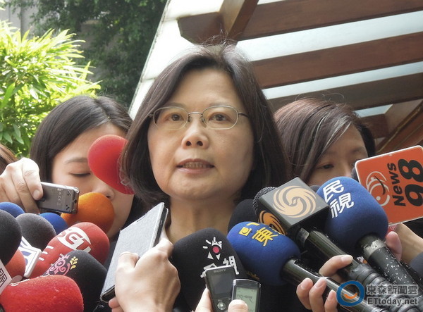 民進(jìn)黨主席蔡英文。(臺(tái)灣東森新聞資料照片) 民進(jìn)黨主席蔡英文。(臺(tái)灣東森新聞資料照片)