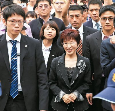 洪秀柱表示效法孫中山要逆轉勝安撫支持者不搞暴力