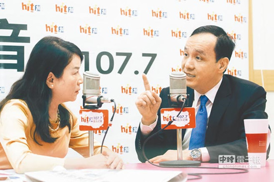 朱立倫稱不能讓蔡英文“躺著選”:對民眾不公平