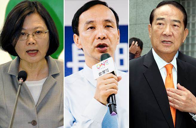 臺灣2016政見會最終場,朱宋夾殺蔡美豬議題。(圖/《中國時報》) 臺灣2016政見會最終場,朱宋夾殺蔡美豬議題。(圖/《中國時報》)