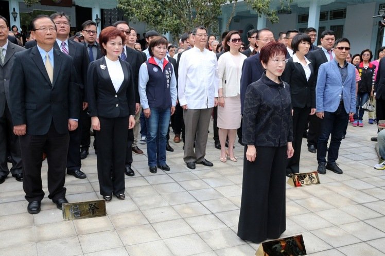 國民黨主席洪秀柱5日前往慈湖謁陵 國民黨主席洪秀柱5日前往慈湖謁陵