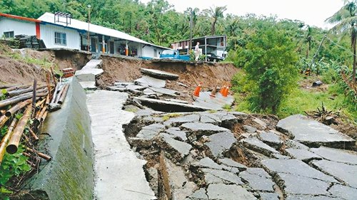 臺東卑南:民宅變豆腐。來源:臺灣《聯(lián)合報》