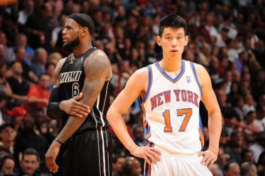 林書豪和詹姆斯 林書豪和詹姆斯