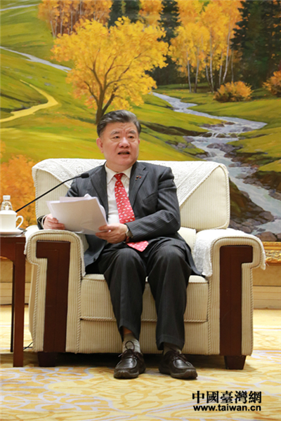 全國人大常委會(huì)副委員長、中國統(tǒng)促會(huì)副會(huì)長陳竺講話。 全國人大常委會(huì)副委員長、中國統(tǒng)促會(huì)副會(huì)長陳竺講話。