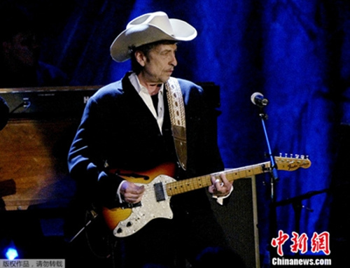 美國民謠藝術家鮑勃·迪倫。(資料圖)